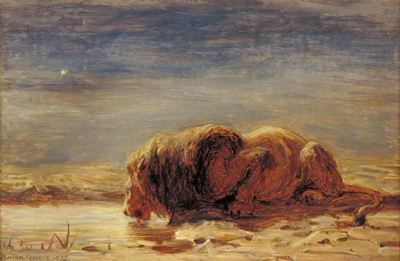 Der König trinkt - Briton Rivière