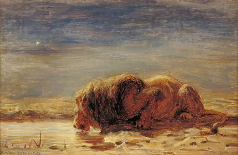 Der König trinkt - Briton Rivière
