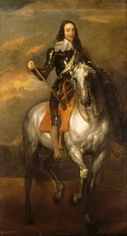 Der König Karl I. (1600-1649) auf dem Pferd - Antoine van Dyck