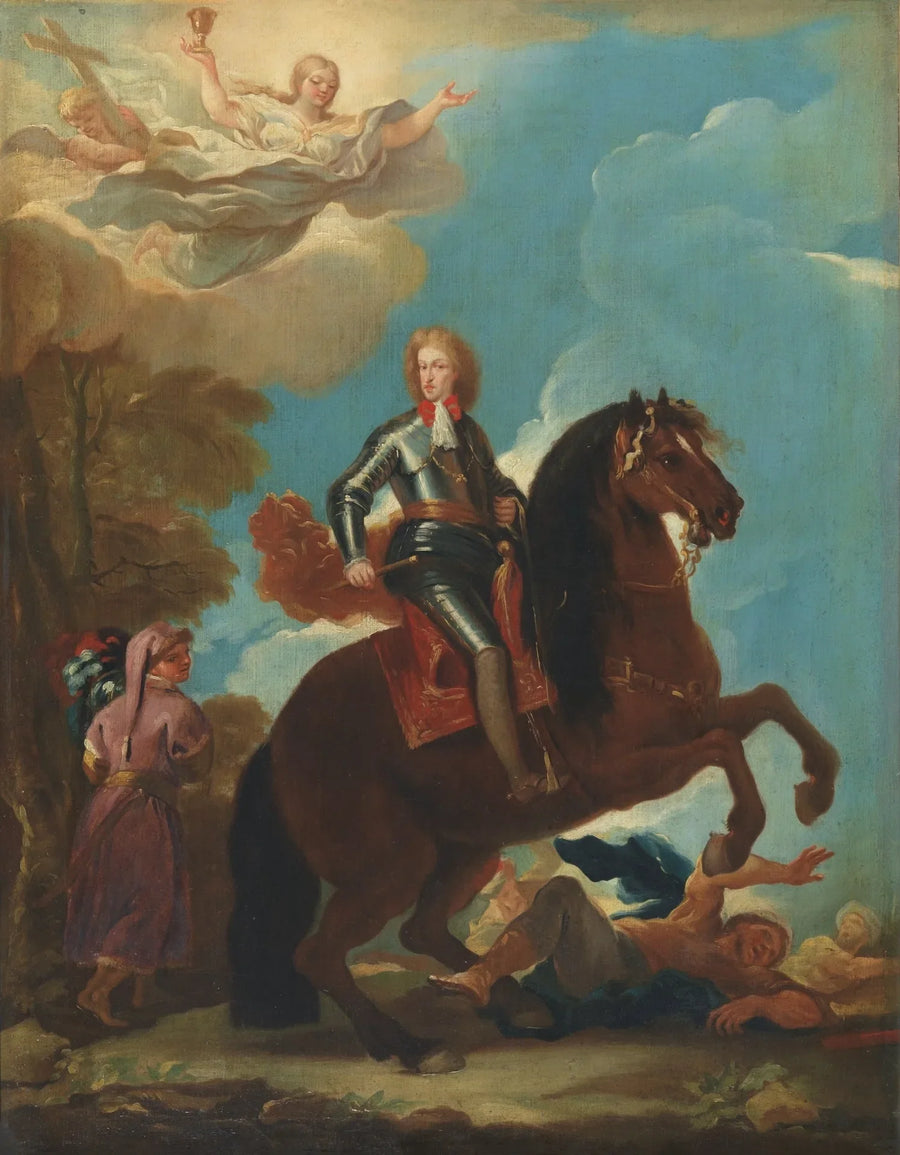 Der König Karl II. von Spanien auf dem Pferd - Luca Giordano