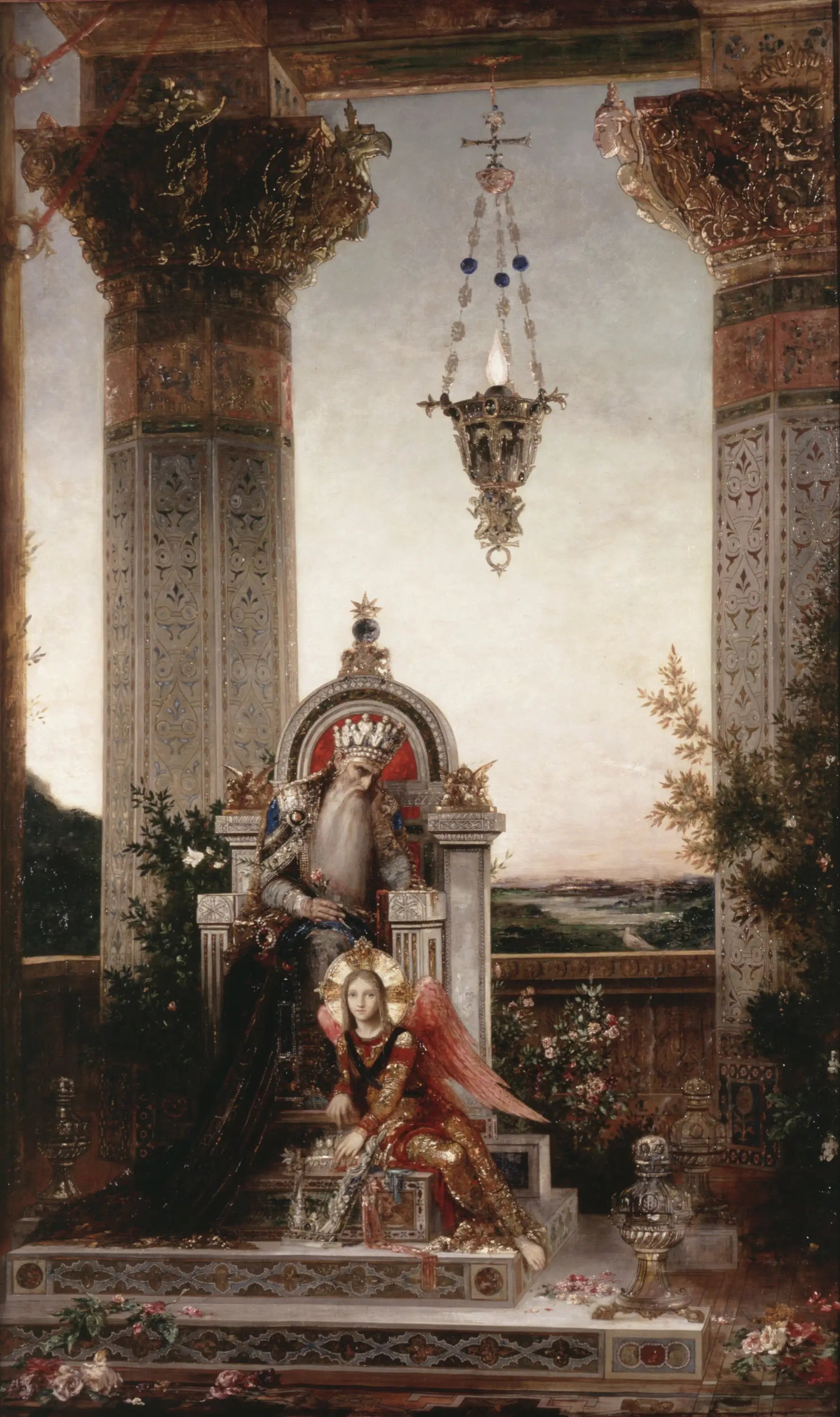 Le roi David - Gustave Moreau image 1 reproduction de peinture à l’huile