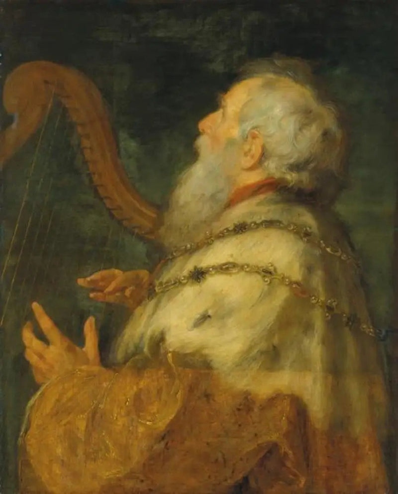 Der König David, der Harfe spielt - Peter Paul Rubens