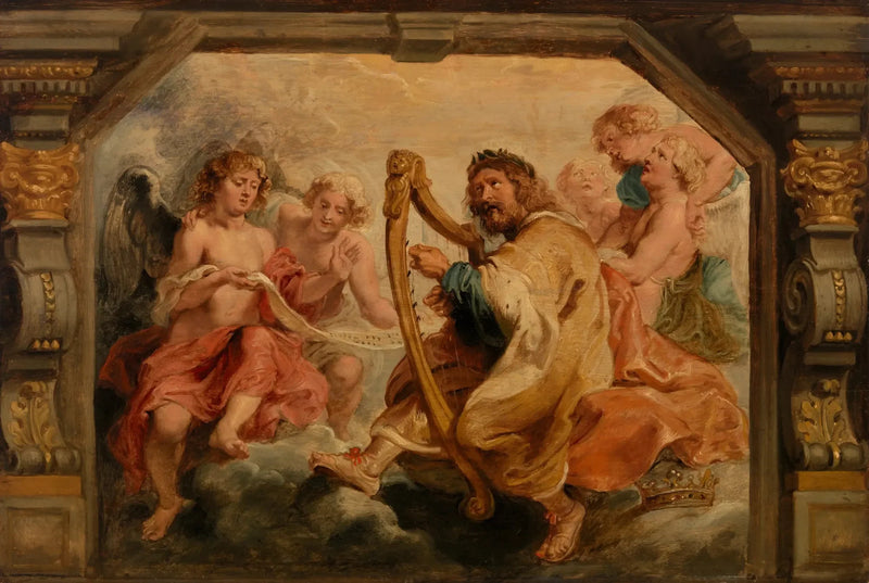 Der König David, der Harfe spielt - Peter Paul Rubens