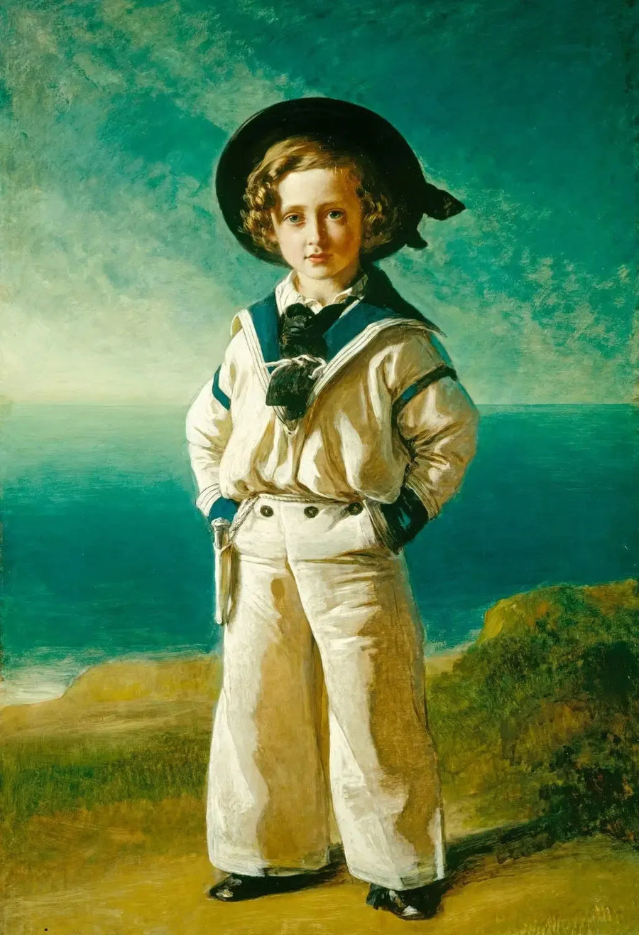 Der König Eduard VII. (1841-1910), während Albert Eduard, Prinz von Wales - Franz Xaver Winterhalter