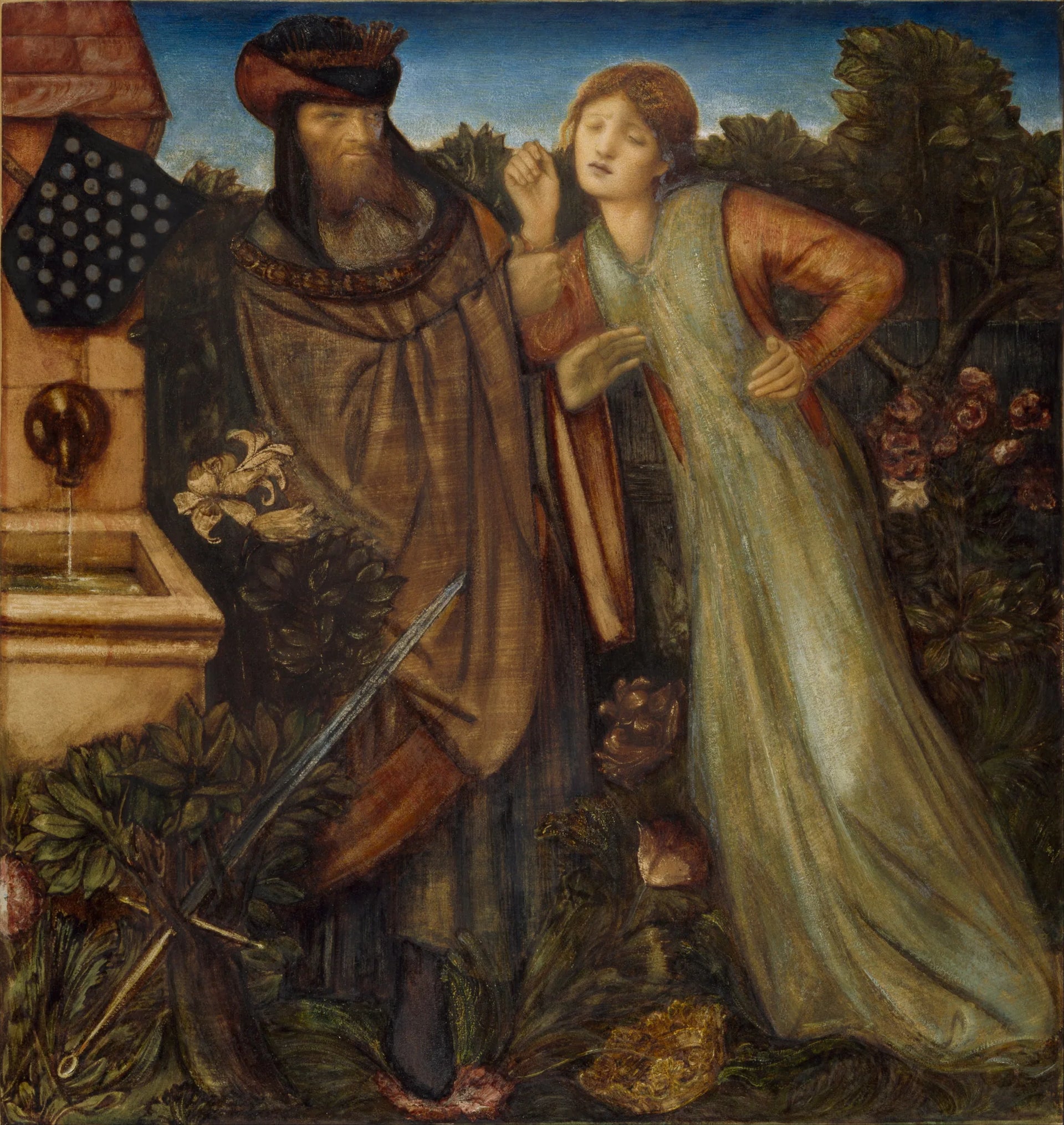 Le roi Marc et la Belle Iseult - Edward Burne-Jones image 1 reproduction artisanale de tableau