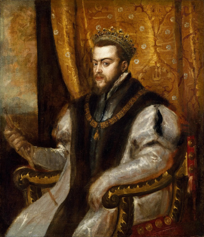 Der König Philipp II von Spanien - Titian