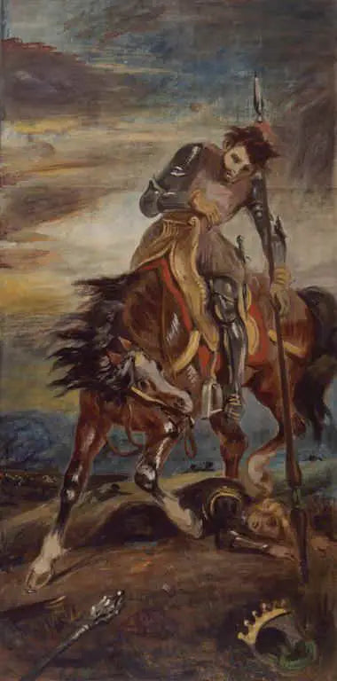 Der König Rodrigue - Eugène Delacroix