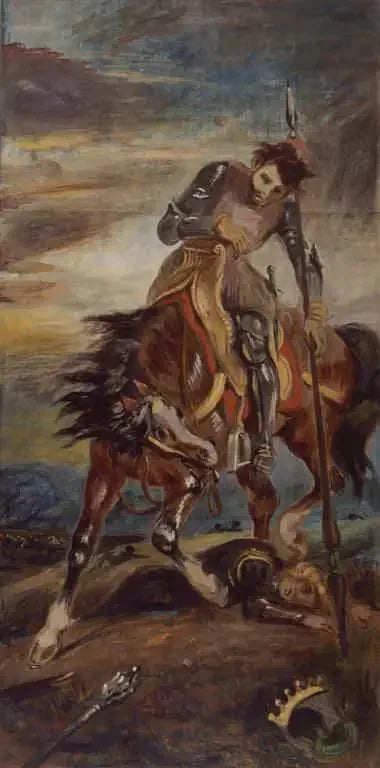 Der König Rodrigue - Eugène Delacroix