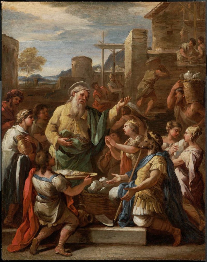Der König Tiridates vor dem heiligen Gregor dem Armenier - Luca Giordano