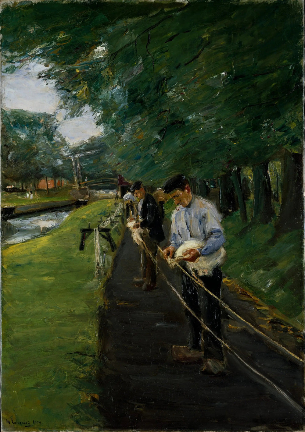 Le Ropewalk à Edam - Max Liebermann image 1 reproduction d’œuvre d’art à l’huile