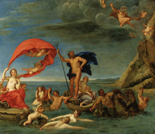 Le royaume maritime, Neptune et Amphitrite - Francesco Albani