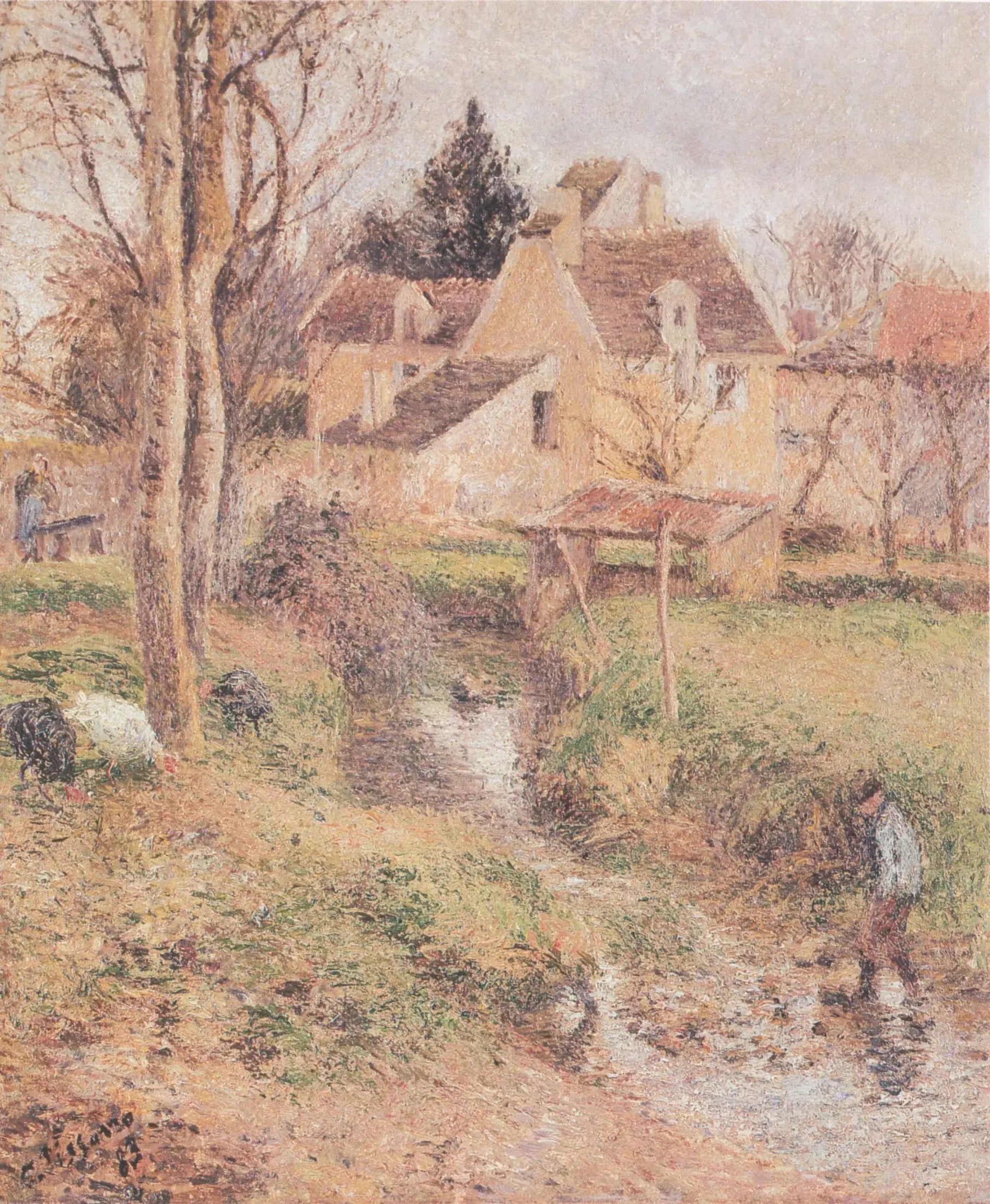 Le Ruisseau à Osny - Camille Pissarro image 1 tableau peint à l’huile sur toile