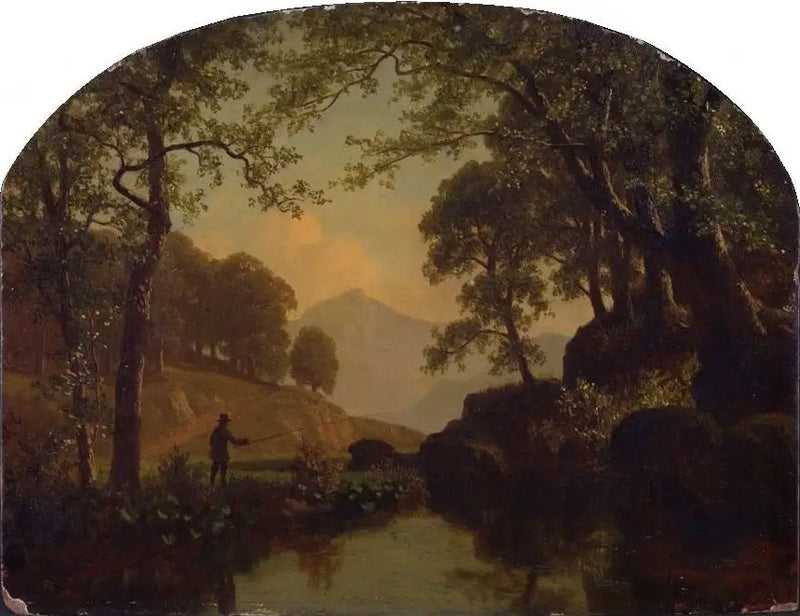Der Bach mit Forellen - Albert Bierstadt