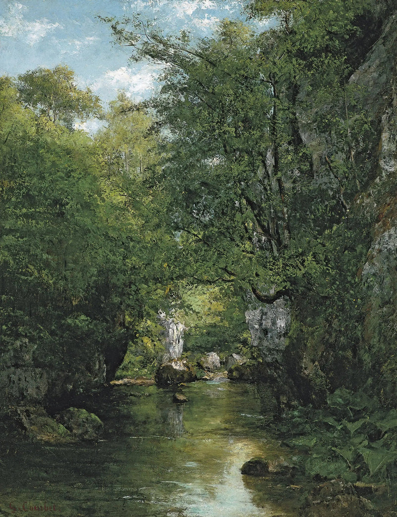 Der Wasserlauf, Die Brasse - Gustave Courbet