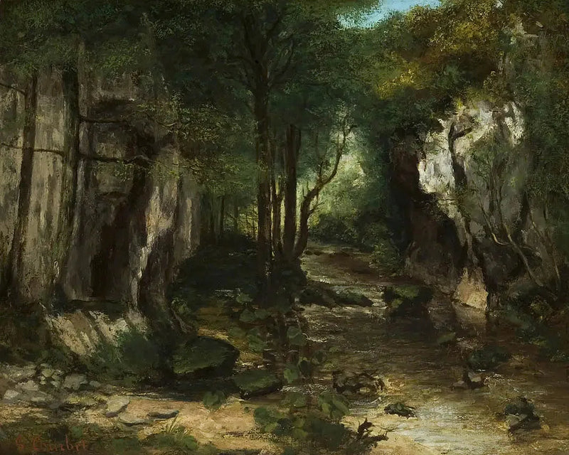 Der Bach des Schwarzen Brunnens - Gustave Courbet
