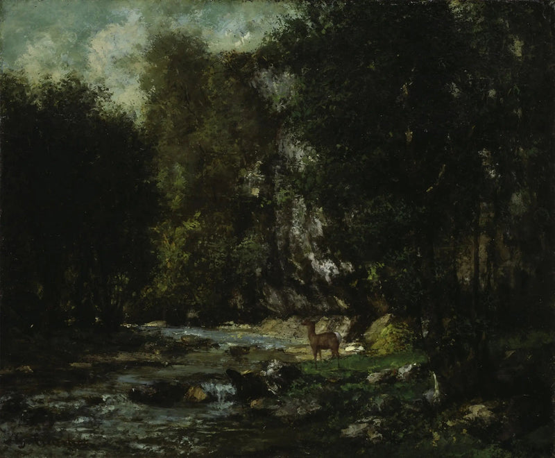 Der Bach des Schwarzen Brunnens - Gustave Courbet
