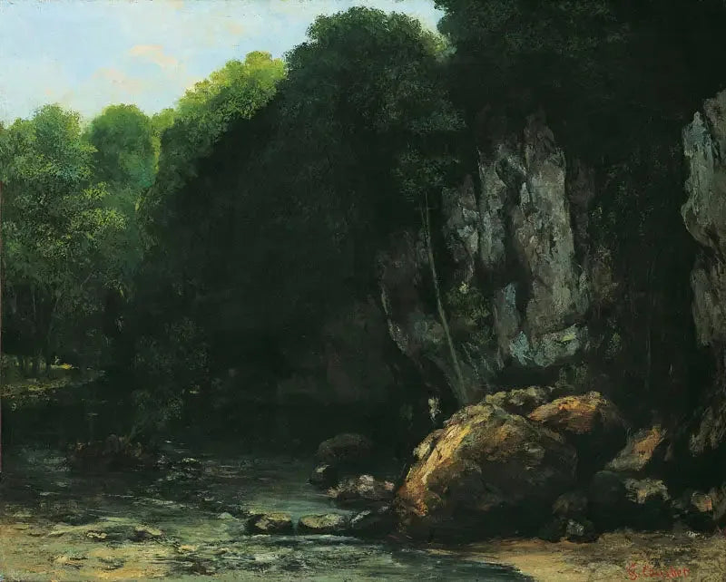 Der Bach des Schwarzen Brunnens - Gustave Courbet
