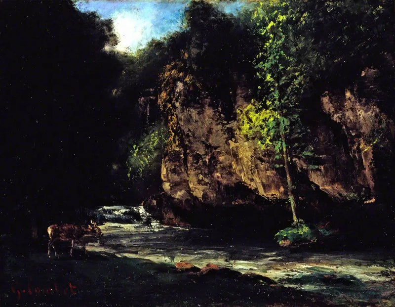 Der Bach - Gustave Courbet