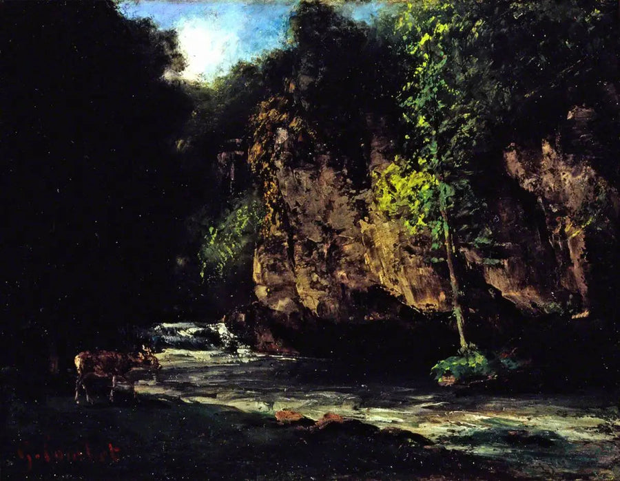 Der Bach - Gustave Courbet