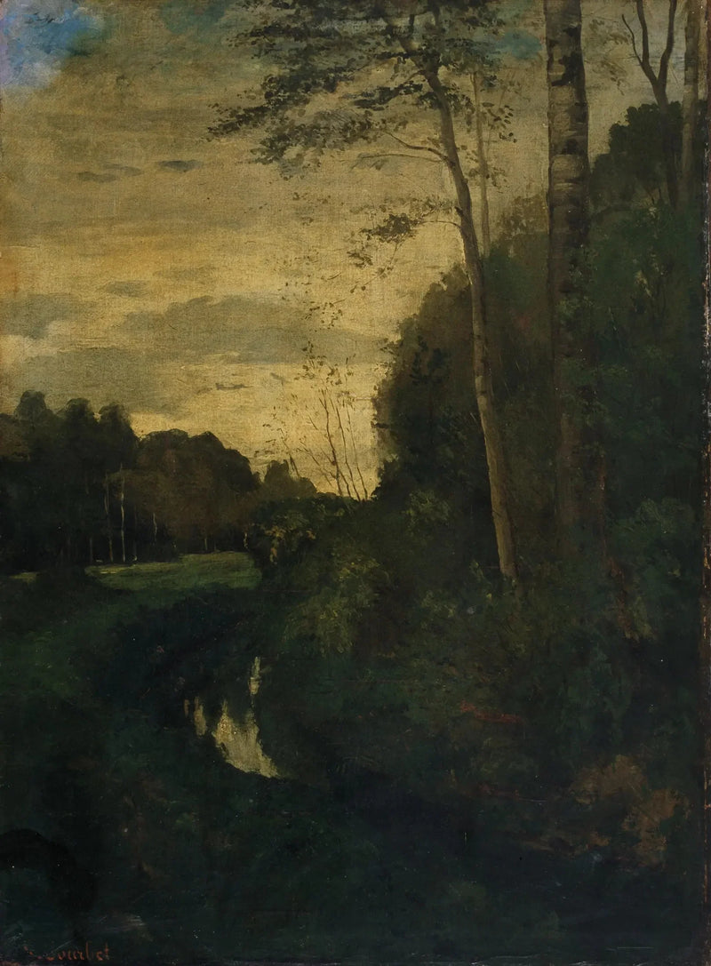 Der Bach - Gustave Courbet