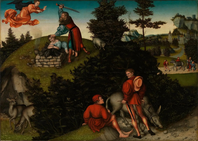 Das Opfer Abrahams - Lucas Cranach der Ältere