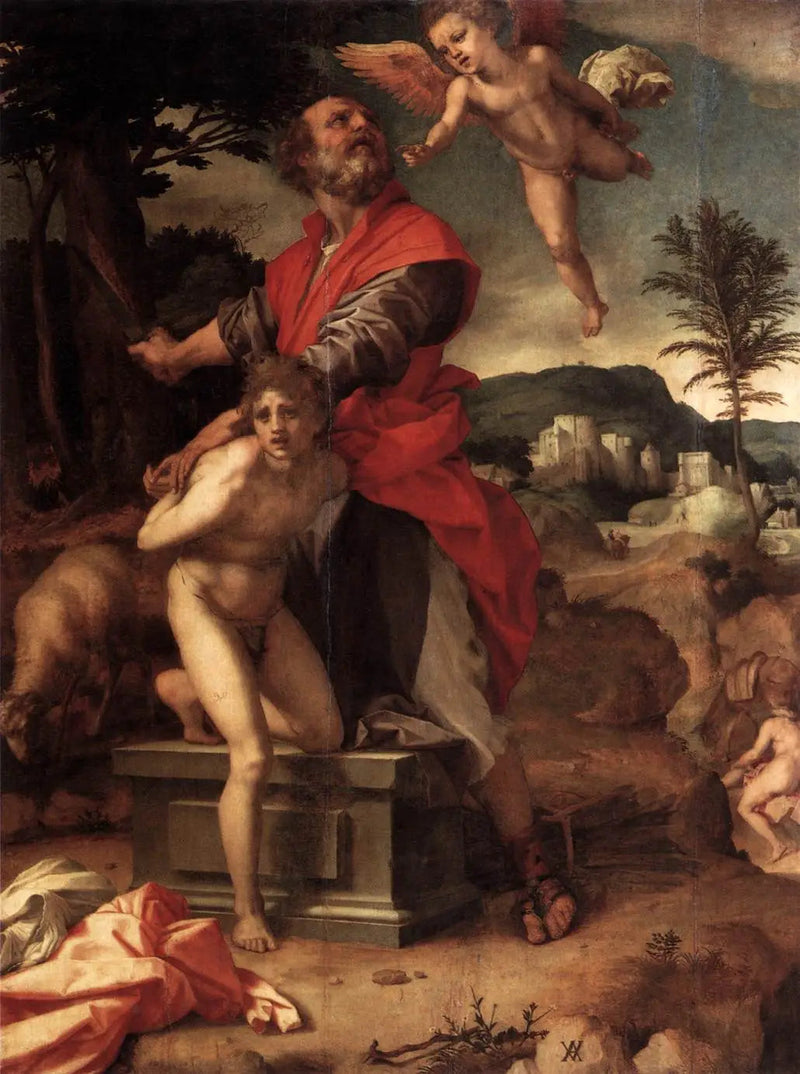Das Opfer Isaaks - Andrea del Sarto