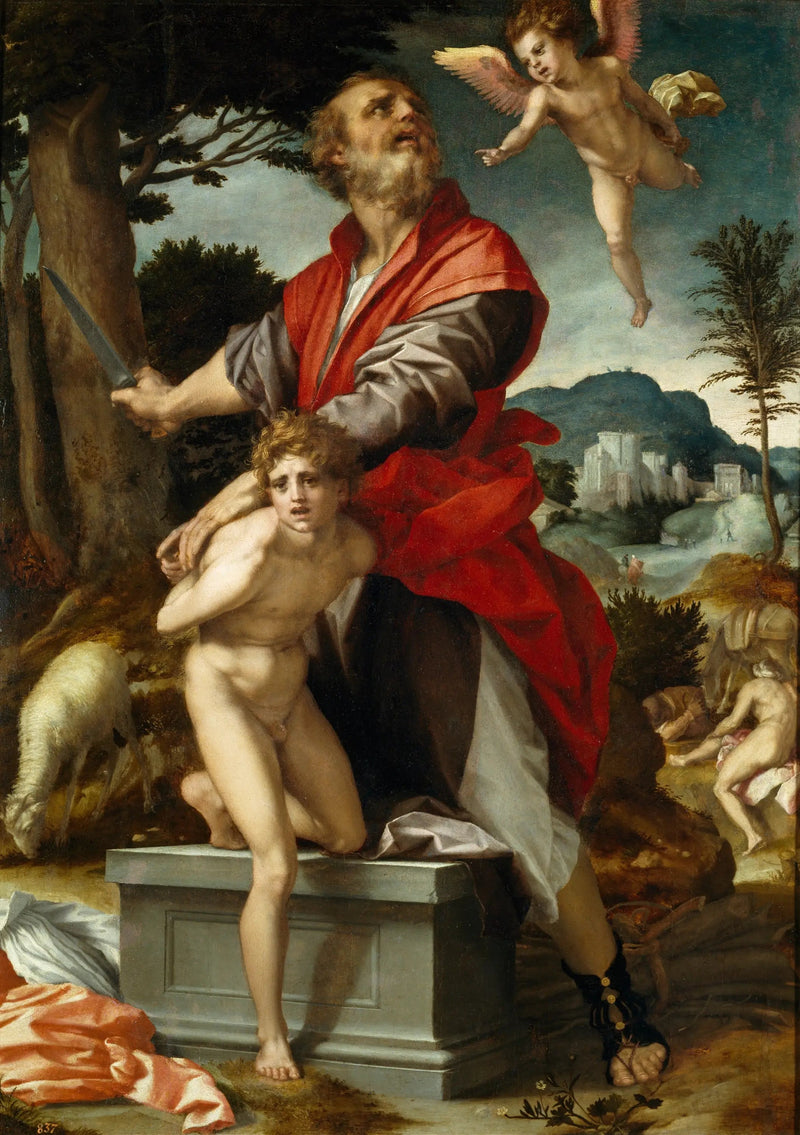 Das Opfer Isaaks - Andrea del Sarto