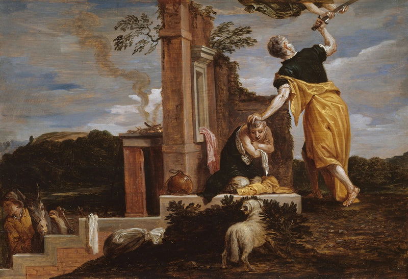 Das Opfer Isaaks von Abraham - David Teniers der Jüngere