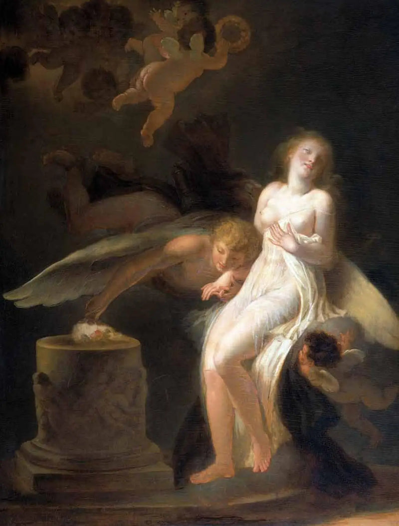 Das Opfer der Rose - Jean-Honoré Fragonard