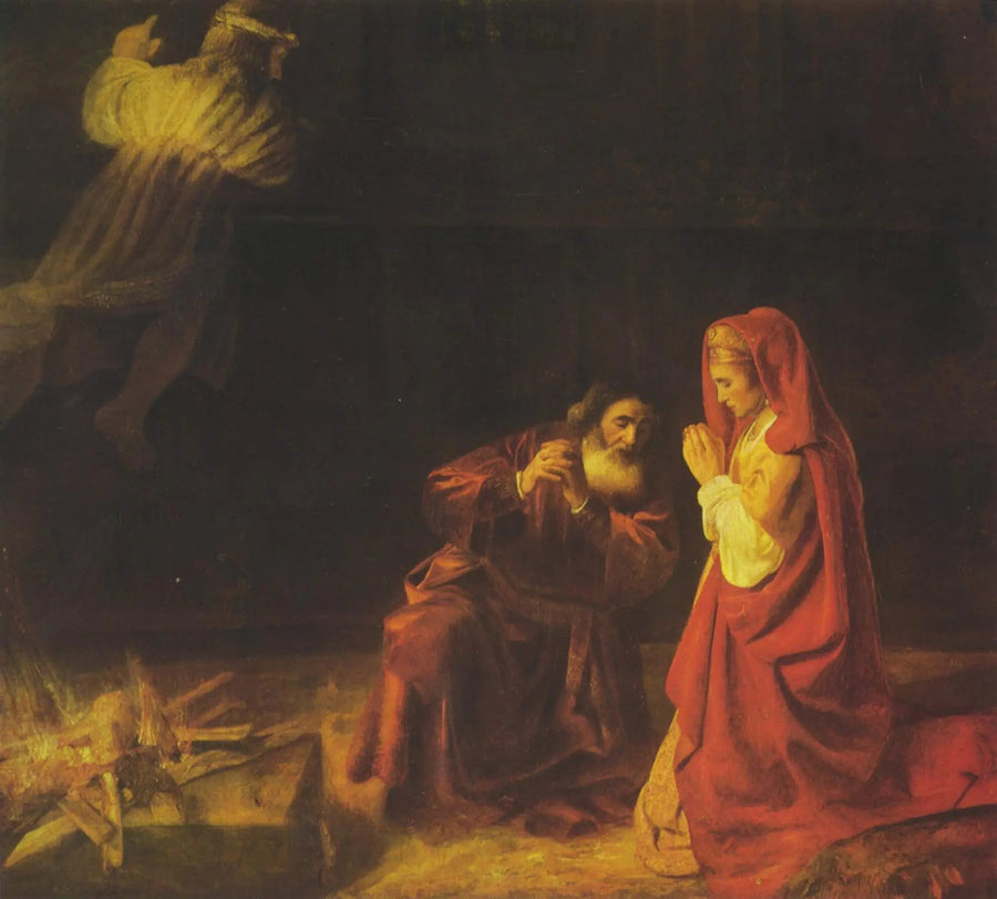 Das Opfer von Manoah - Rembrandt