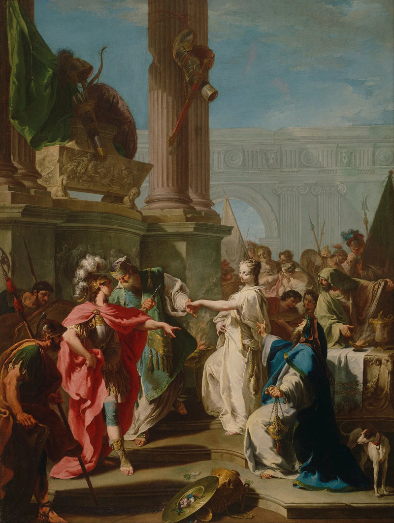 Das Opfer der Polyxena vom Malibu - Giovanni Battista Pittoni