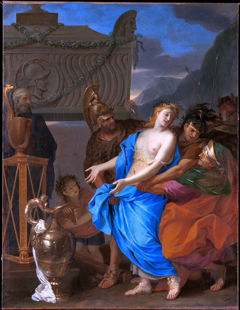 Le Sacrifice de Polyxène - Charles Le Brun image 1 reproduction d’œuvre d’art à l’huile