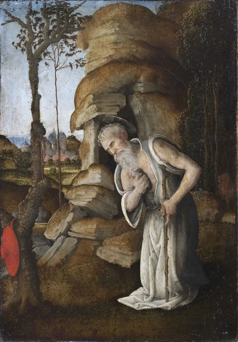 Der heilige Hieronymus im Gebet in der Wüste - Filippino Lippi
