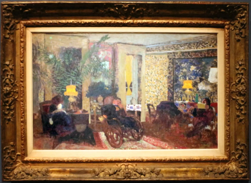 Der Salon mit drei Lampen, rue Saint-Florentin - Édouard Vuillard