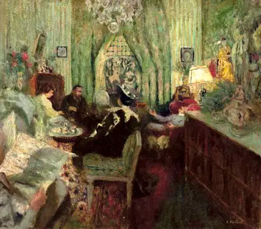 Das Salon von Madame Aron - Édouard Vuillard