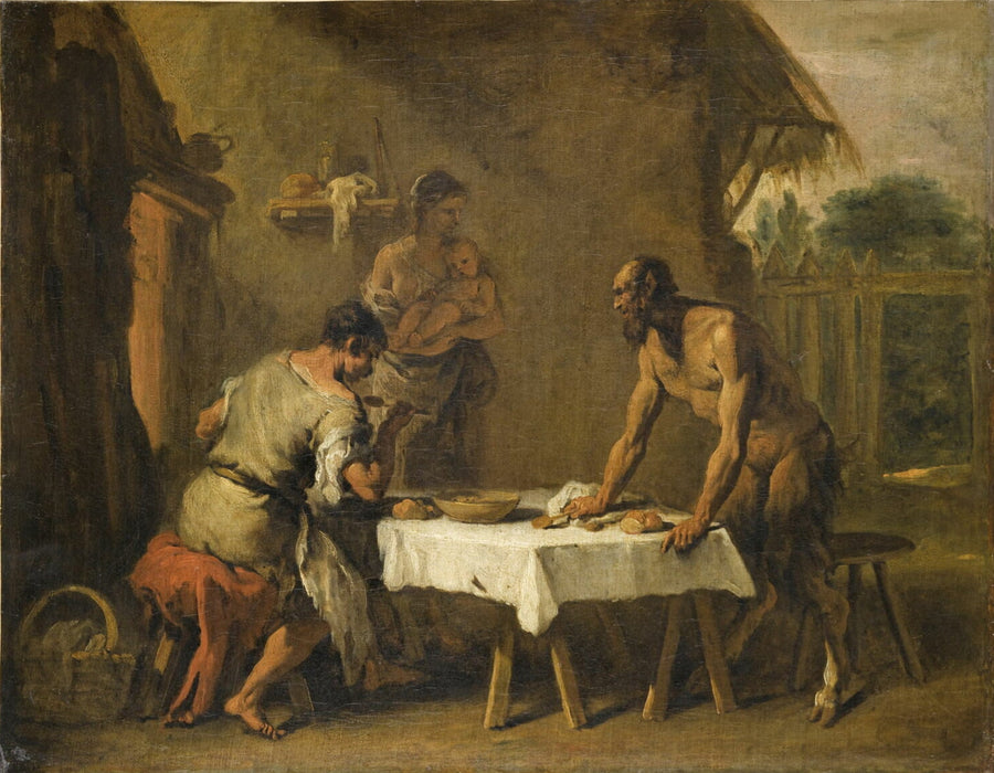 Der Satyr und der Bauer - Sebastiano Ricci