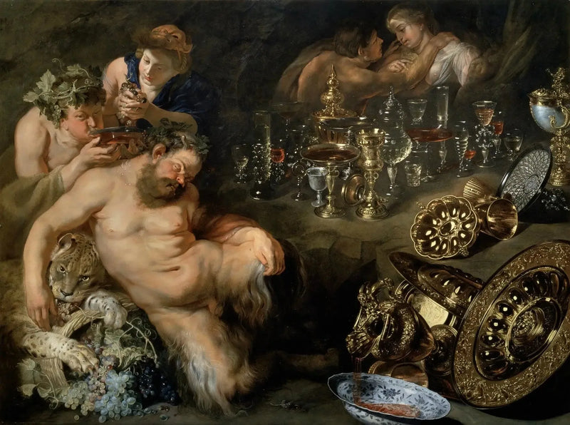 Der betrunkene Satyr - Peter Paul Rubens