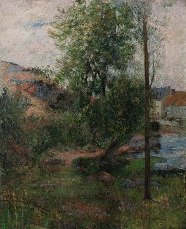 Die Weide am Ufer des Aven - Paul Gauguin