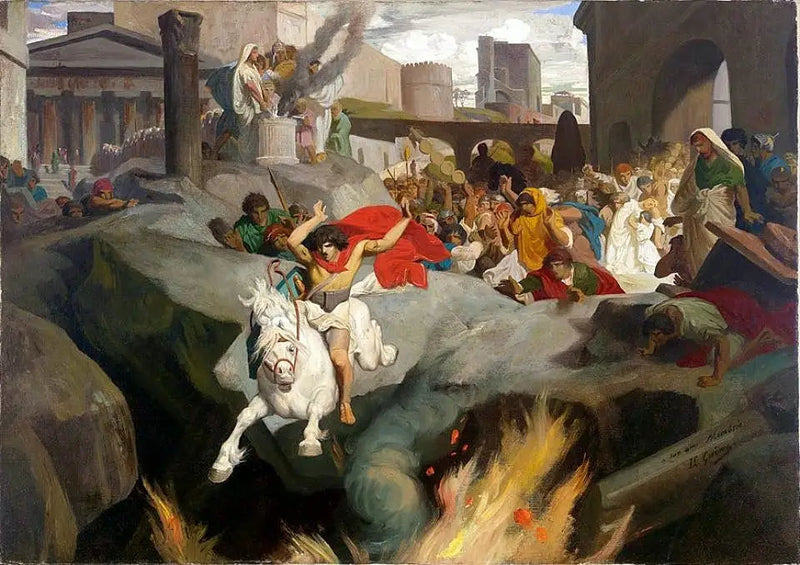 Der Sprung des Mettius Curtius - Jean-Léon Gérôme
