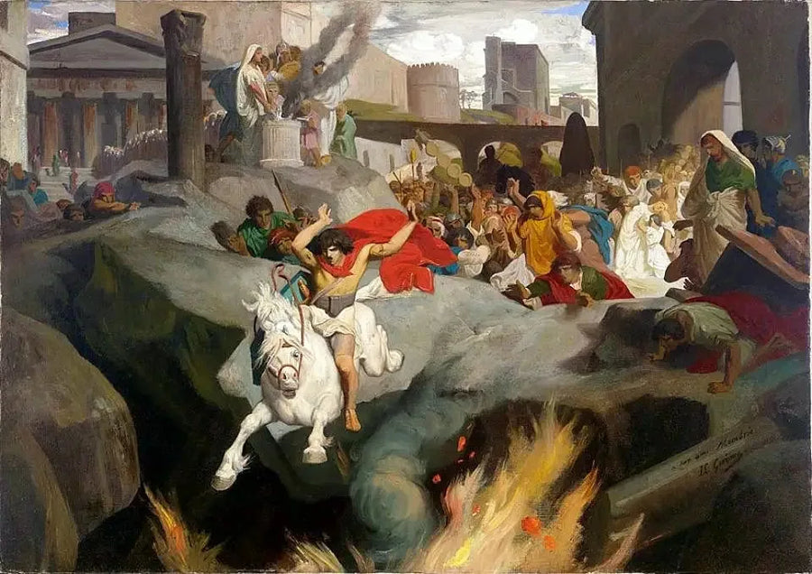 Der Sprung des Mettius Curtius - Jean-Léon Gérôme