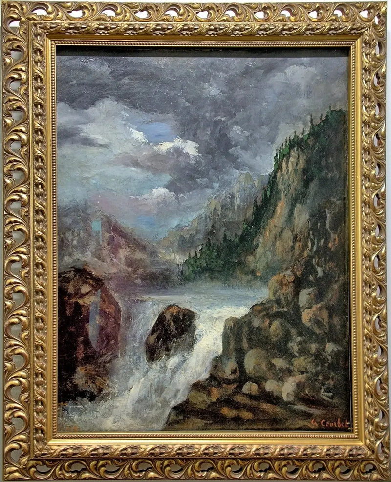 Der Sprung des Doubs - Gustave Courbet