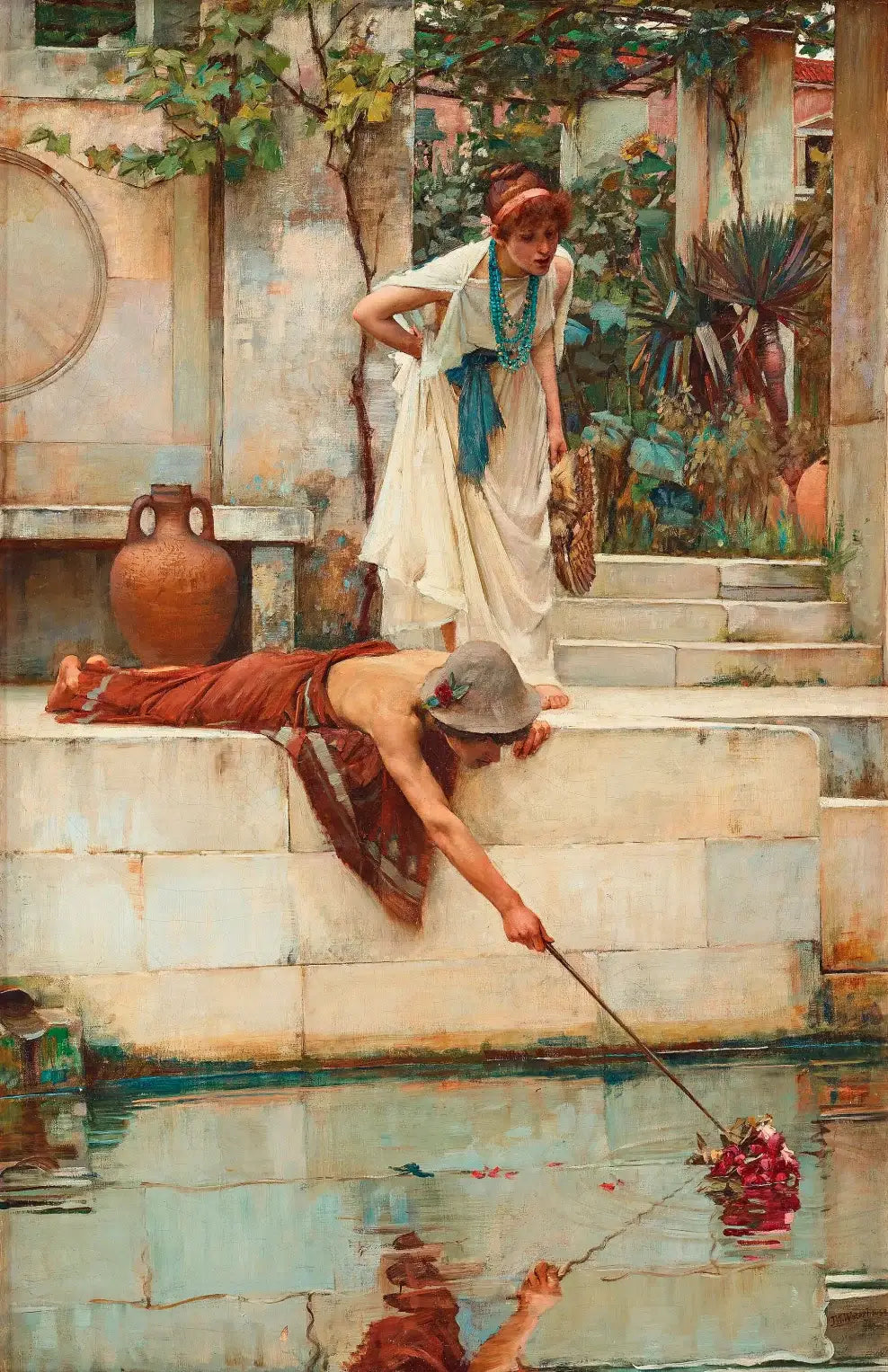 Reproduction du tableau « Le sauvetage - John William Waterhouse » par Alpha Reproduction en peinture à l’huile
