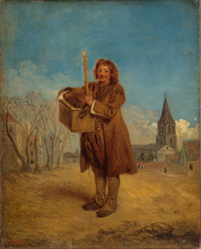 Der Savoyard und die Murmel - Antoine Watteau
