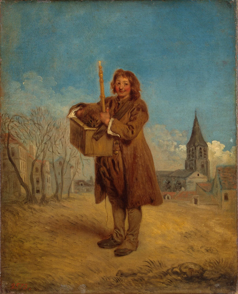 Der Savoyard und die Murmel - Antoine Watteau