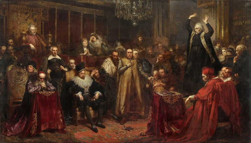 Die Predigt von Piotr Skarga - Jan Matejko