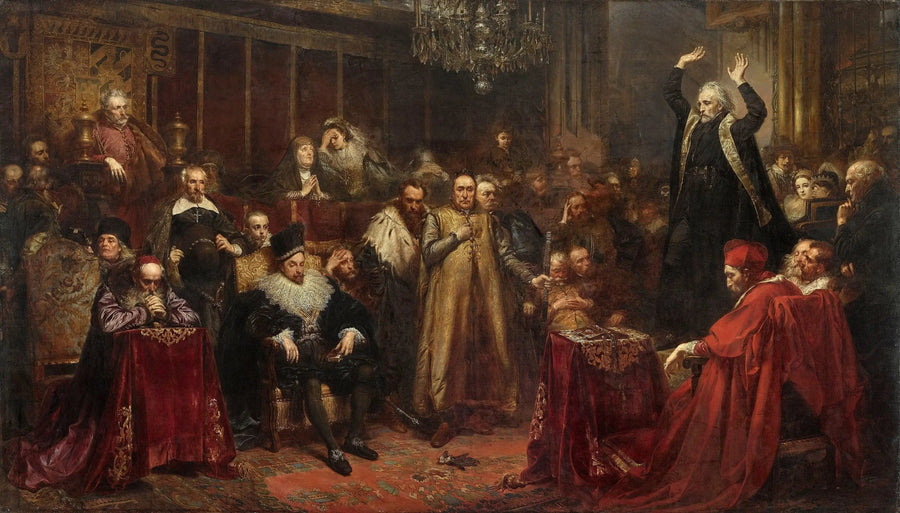 Die Predigt von Piotr Skarga - Jan Matejko