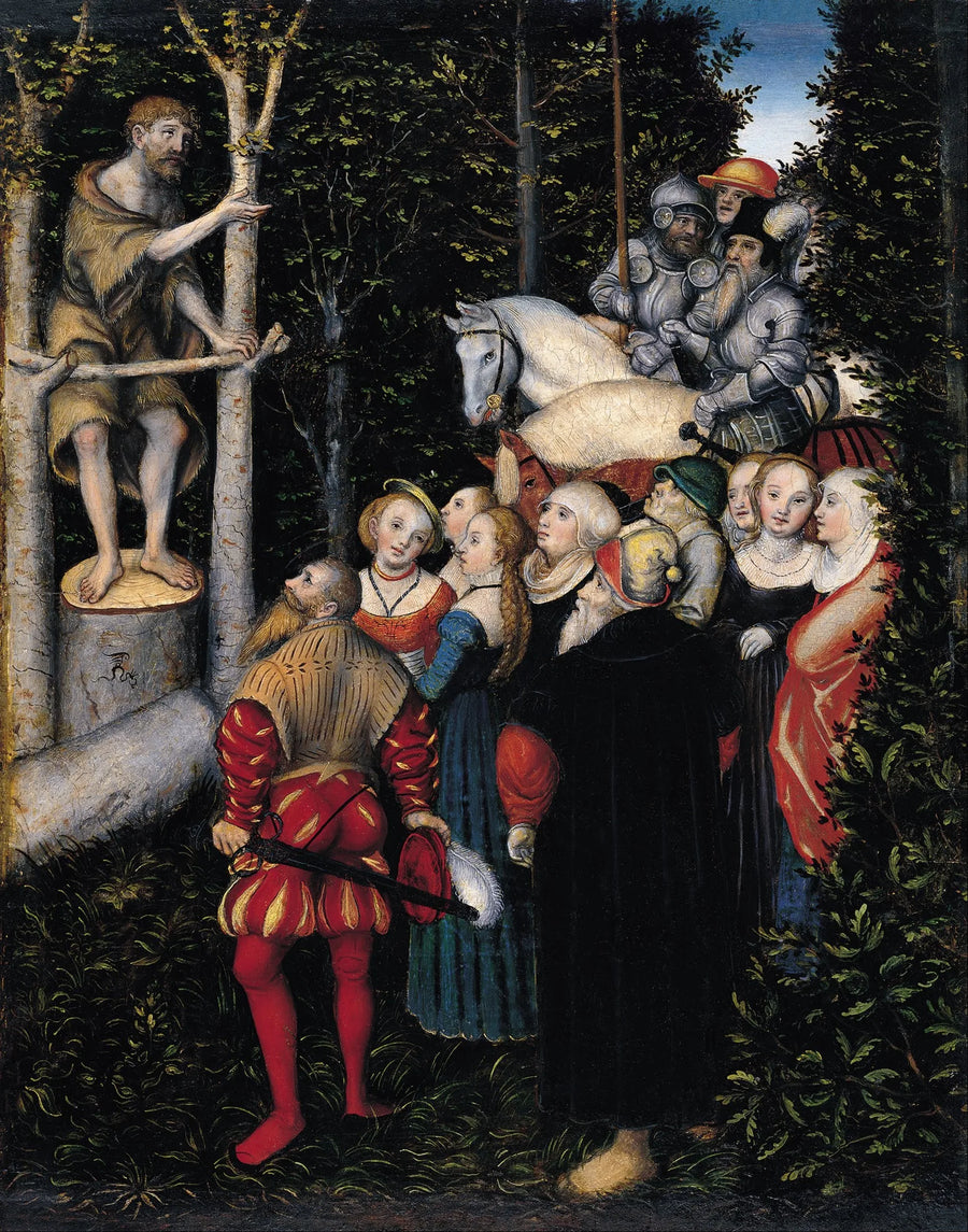 Die Predigt des heiligen Johannes der Täufer - Lucas Cranach der Ältere