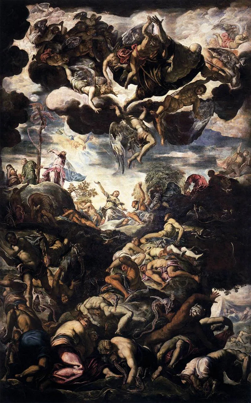 Der bronzene Schlange - Jacopo Tintoretto