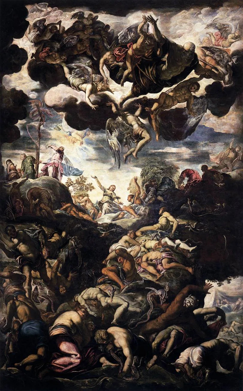 Der bronzene Schlange - Jacopo Tintoretto