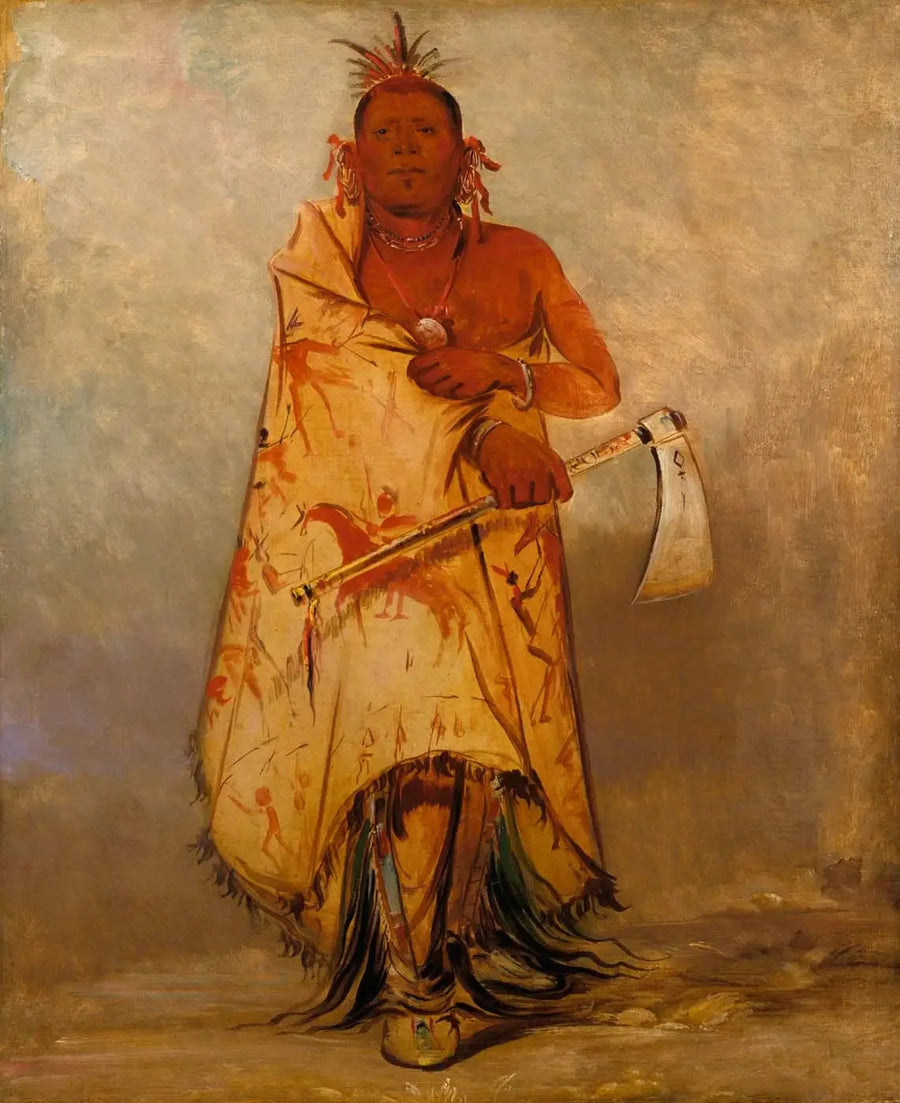 Le-sháw-loo-láh-le-hoo, Big Elk, Häuptling der Skidi (Loup) Pawnee - George Catlin